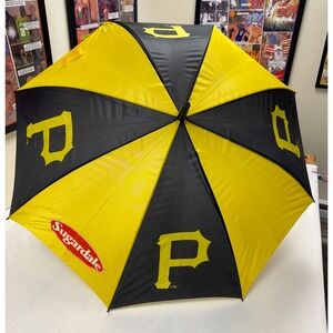 Pittsburgh Pirates Baseball Umbrella Black Yellow P Logo Sugardale Giveaway‎